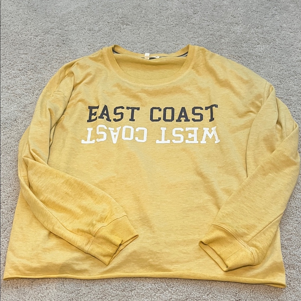 C&C California Mustard Long Sleeve Graphic Top